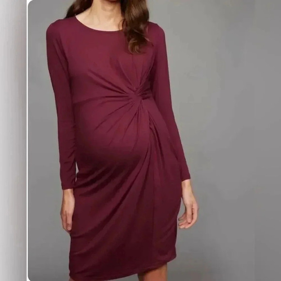 Topshop Dresses & Skirts - Top Shop Burgundy Side Knot Dress